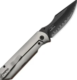 KI4784A4 - Kizer Harpoon Folder Composite blade Titanium & Norplex UltreX Micarta