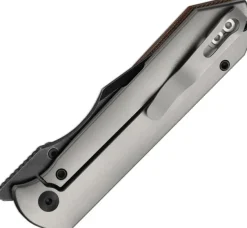 KI4784A4 - Kizer Harpoon Folder Composite blade Titanium & Norplex UltreX Micarta