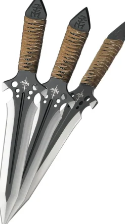 Kit Rae Hellhawk Triple Throwing Dagger Set.