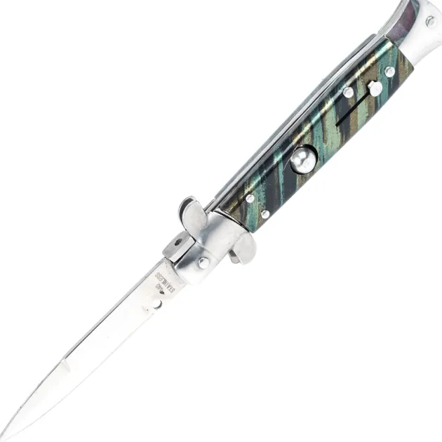 K++350418 - KH Security Couteau Automatique Type Stiletto VERT