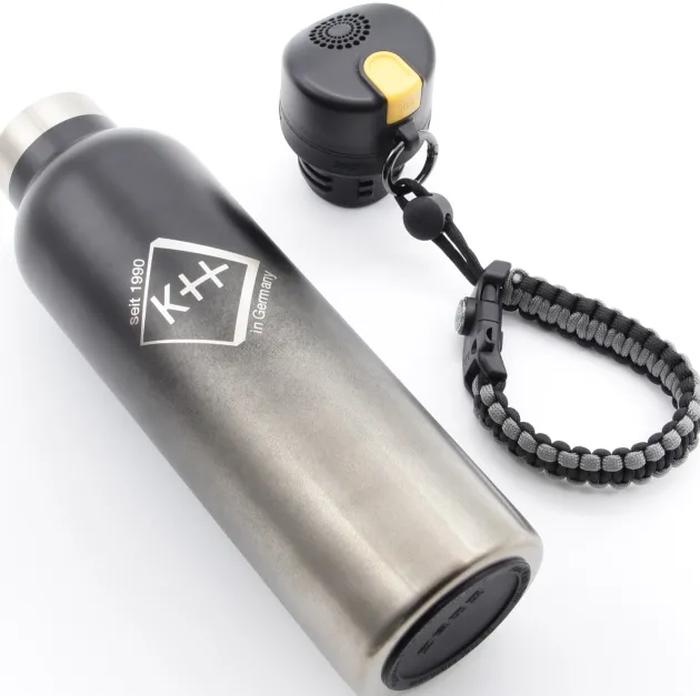 K++100243 - KH SECURITY Gourde Isotherme avec Alarme 'Survival'