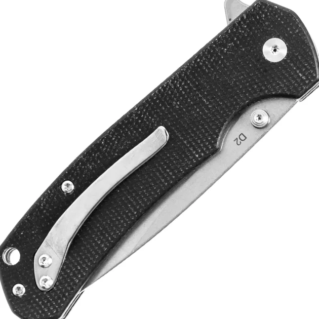 Klaken Knives Stone Fang D2 Black Micarta