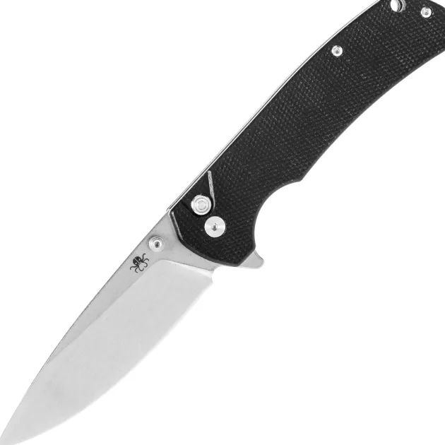 Klaken Knives Stone Fang D2 Black Micarta