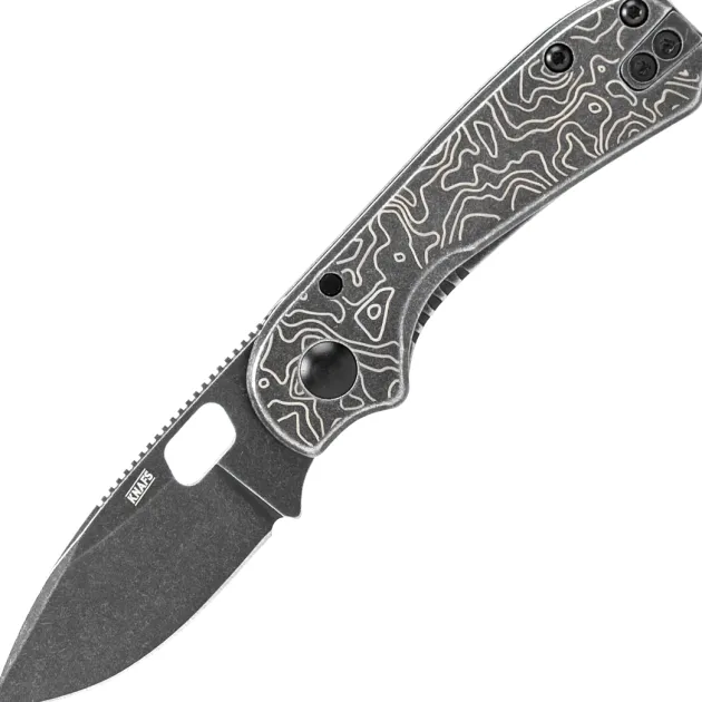KNAFS-00684 - KNAFS Lander 5 Gray TOPO Black Stonewash