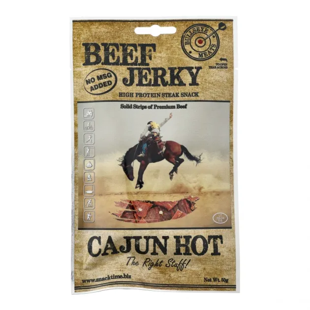 KOL838-009 - Bullseye Meats Beef Jerky Cajun Hot 50g