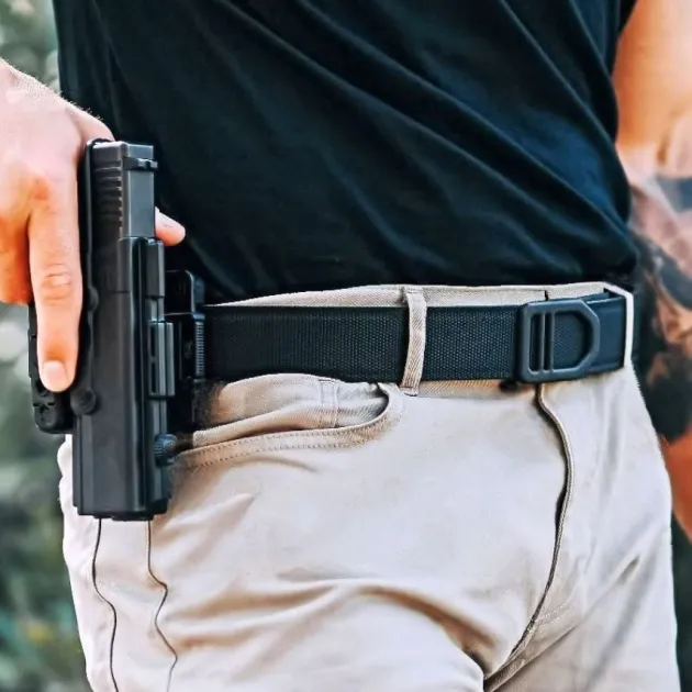563-012 - KORE Essentials X5 BLACK plastic trouser belt