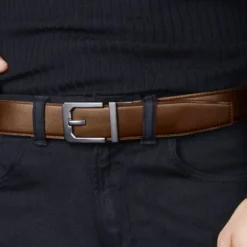 563-006 - KORE ESSENTIALS X3 Ceinture Cuir Beige light beige trouser belt