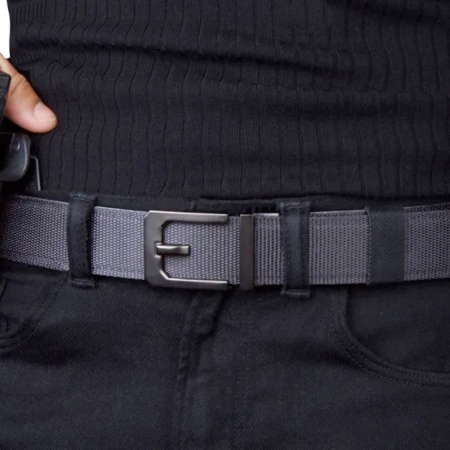 563-008 - KORE ESSENTIALS X3 Ceinture Nylon trouser belt GREY