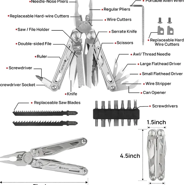 KT2045 - Bibury KT2045 Pro Multitool Pliers