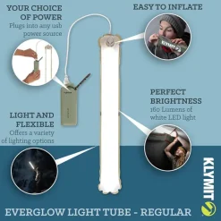 KTGLOWL - Klymit Lampe à leds gonflable Everglow L