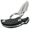 KU403A - KUBEY Cavy Push Dagger Black G10 Stonewash 14C28N
