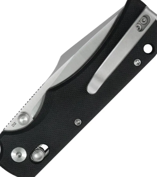 KU503A - Kubey Knives Iguana Crossbar Black G10