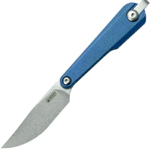 KU451B - YAG Fixed Blade Blue Drop point
