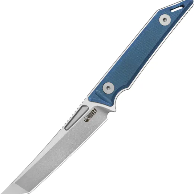 KU430C - Kubey Goliath Denim Micarta Stonewash 14C28N
