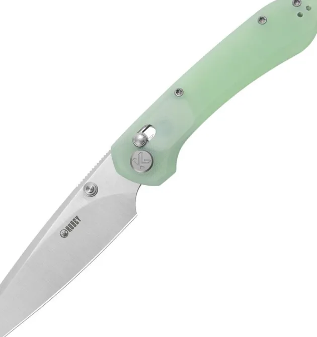 KU446C - Kubey Knives Bonza Crossbar Jade G10