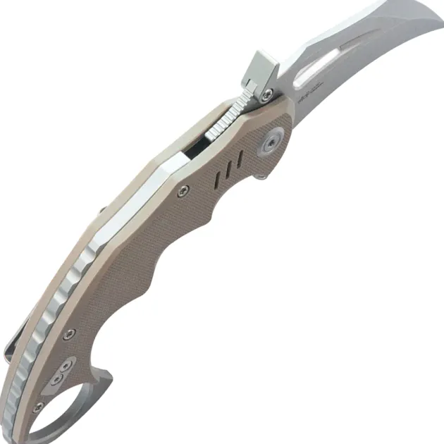 KU262C - KUBEY Mini Wrath Karambit Tan Linerlock