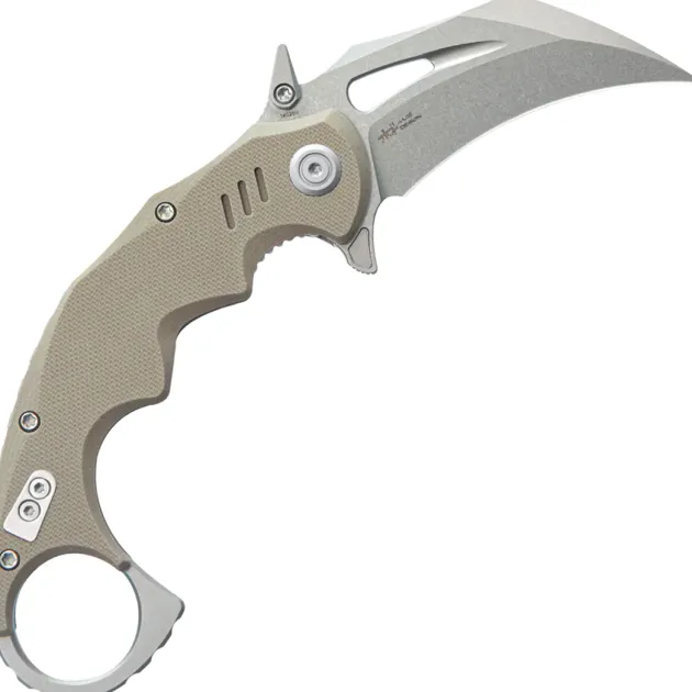 KU262C - KUBEY Mini Wrath Karambit Tan Linerlock