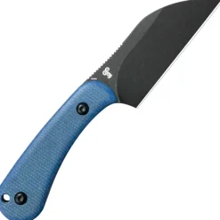 KU412D - Kubey Rockhopper Denim Micarta Black 14C28N