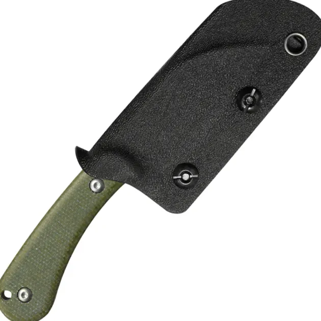 KU412E - Kubey Rockhopper Green Micarta Beadblast 14C28N