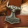 1600094180 - LARP Boucle de Ceinture Marteau de Thor Mjolnir Bronzé