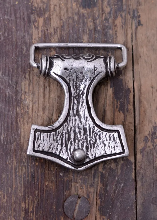 1600094170 - LARP Boucle de ceinture Mjoelnir Argenté