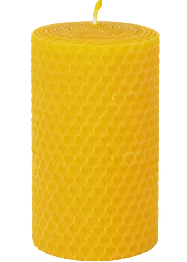 1905000004 - LARP Bougie Alvéolée cire d'abeille pure 10x6cm