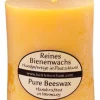 1903000004 - LARP Bougie en cire d'abeille pure, massive 7,5x6cm