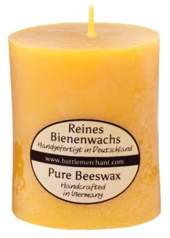 1903000004 - LARP Bougie en cire d'abeille pure, massive 7,5x6cm
