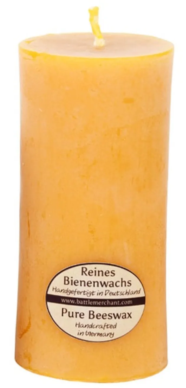 1903000003 - LARP Bougie en cire d'abeille pure, massive 9,5x4,5cm