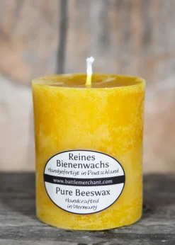 1903000002 - LARP Bougie en cire d'abeille pure, massive 6x4,5cm