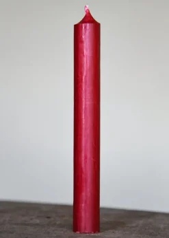 1901020610 - LARP Bougie Lisse Ronde 180x22mm 8H ROUGE