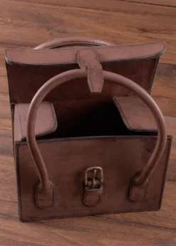1616150001 - LARP Cartouchière en cuir, avec anse