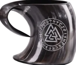 1916191050 - LARP Chope à bière en corne - Valknut 800mL