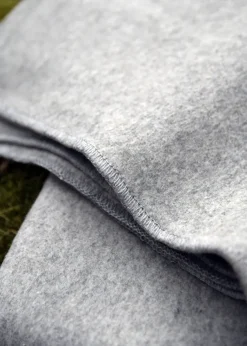 1914428308 - LARP Couverture 175x150 cm chaude 100% laine Gris