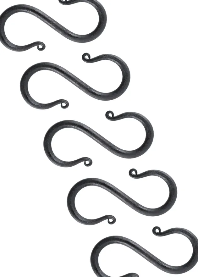 1901010500 - LARP Crochet en S fer forgé 5 pcs