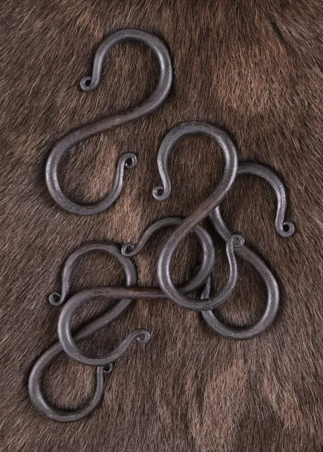 1901010500 - LARP Crochet en S fer forgé 5 pcs