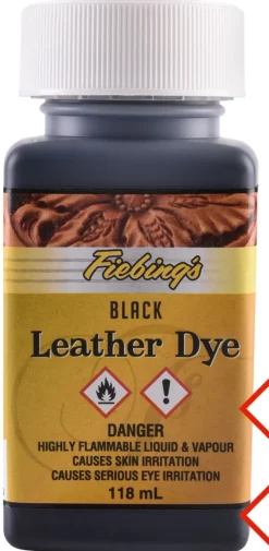 1670913010 - LARP Fiebing's Leather Dye, teinture cuir, noir, flacon de 118 ml