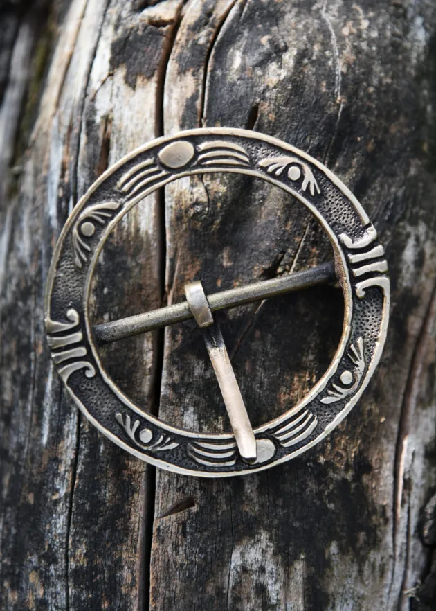 1416770301 - LARP Grande boucle de ceinture médiévale décorée laiton