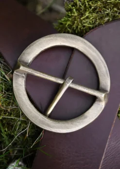 1416770301 - LARP Grande boucle de ceinture médiévale décorée laiton