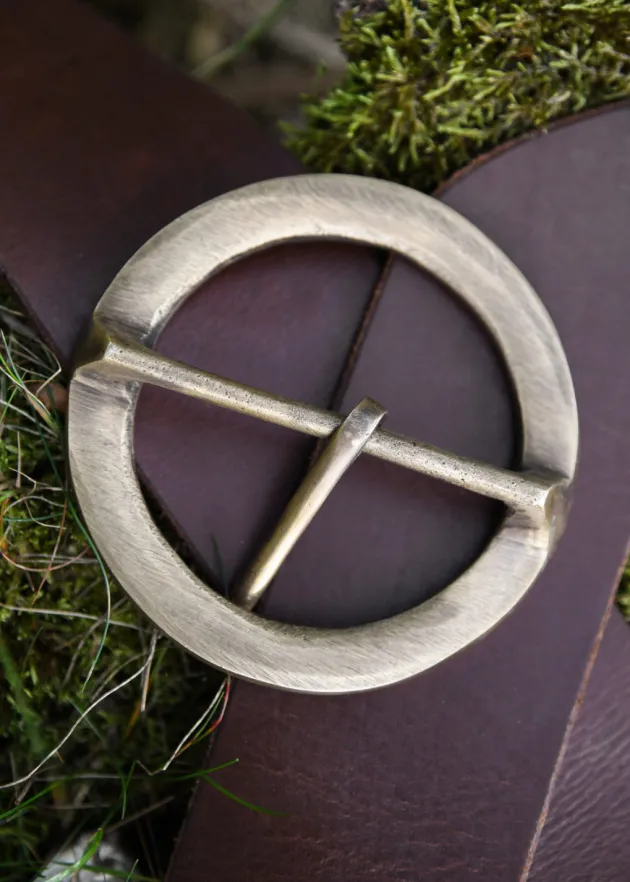 1416770301 - LARP Grande boucle de ceinture médiévale décorée laiton