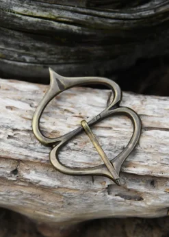 1601021123 - LARP Grande Boucle en laiton du Moyen Âge tardif 51mm