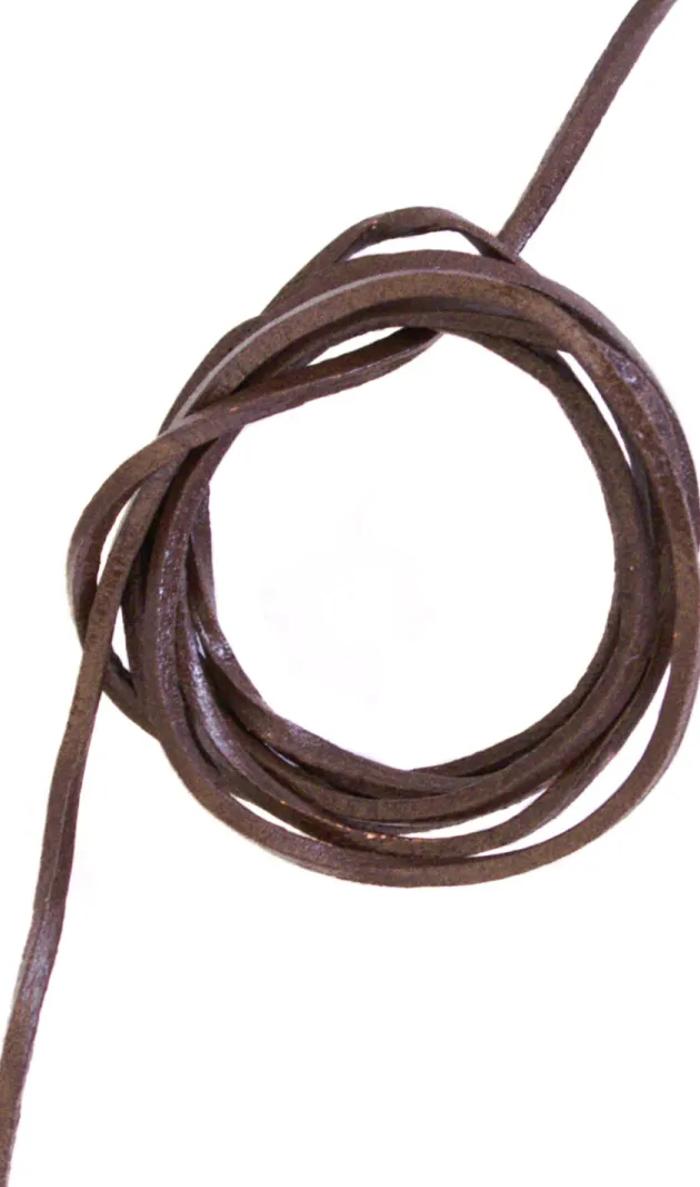 1626022100 - LARP Lanière en cuir, carrée brune, 100 cm