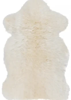 1649000090 - LARP Peau d'agneau, blanc naturel, env. 80 cm Oeko-Tex Standard 100 - Peau de mouton