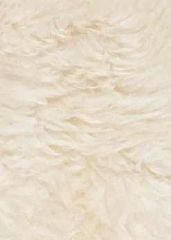 1649000090 - LARP Peau d'agneau, blanc naturel, env. 80 cm Oeko-Tex Standard 100 - Peau de mouton