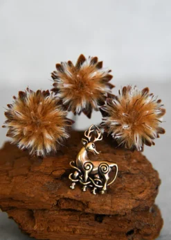 1404640001 - LARP Pendentif en bronze - Cerf celtique