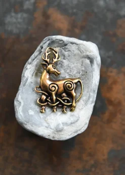1404640001 - LARP Pendentif en bronze - Cerf celtique