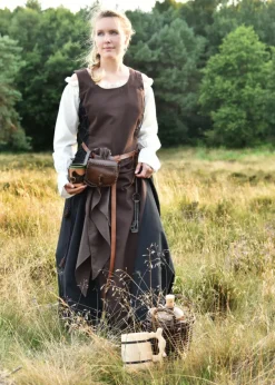 1680000340 - LARP Petite Sacoche en Cuir Marron