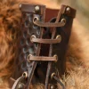 1616552900 - LARP 1 Protège-bras en cuir, motif sanglier celtique, 1 pièce