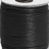 1626010015 - LARP Ruban de cuir de chèvre rond 1,5 mm, noir 100 m
