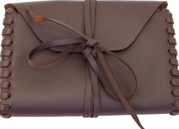 1609213001 - LARP Sac banane, lacé, en cuir marron